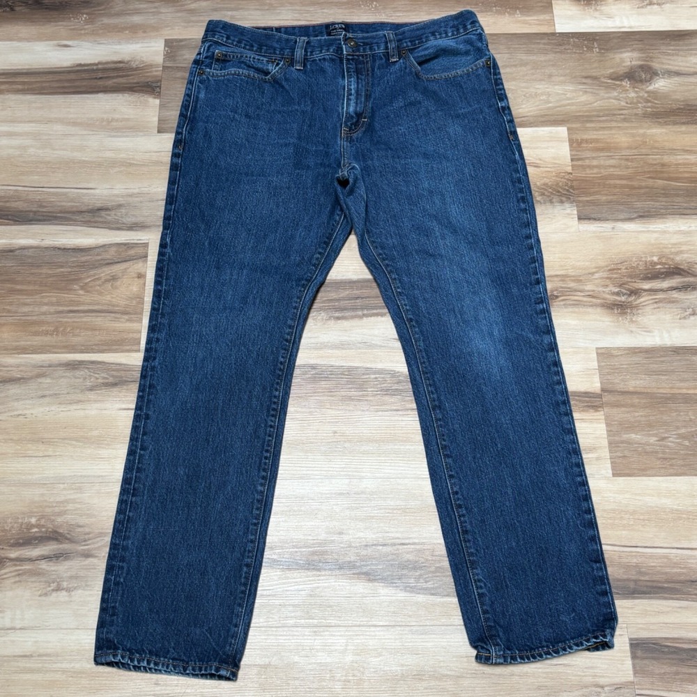 J.Crew Jeans 34x30 Slim Straight Denim 100% Cotton Medium Wash Blue Driggs